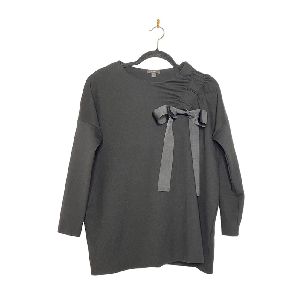 COS Bow Detail Long Sleeve Blouse